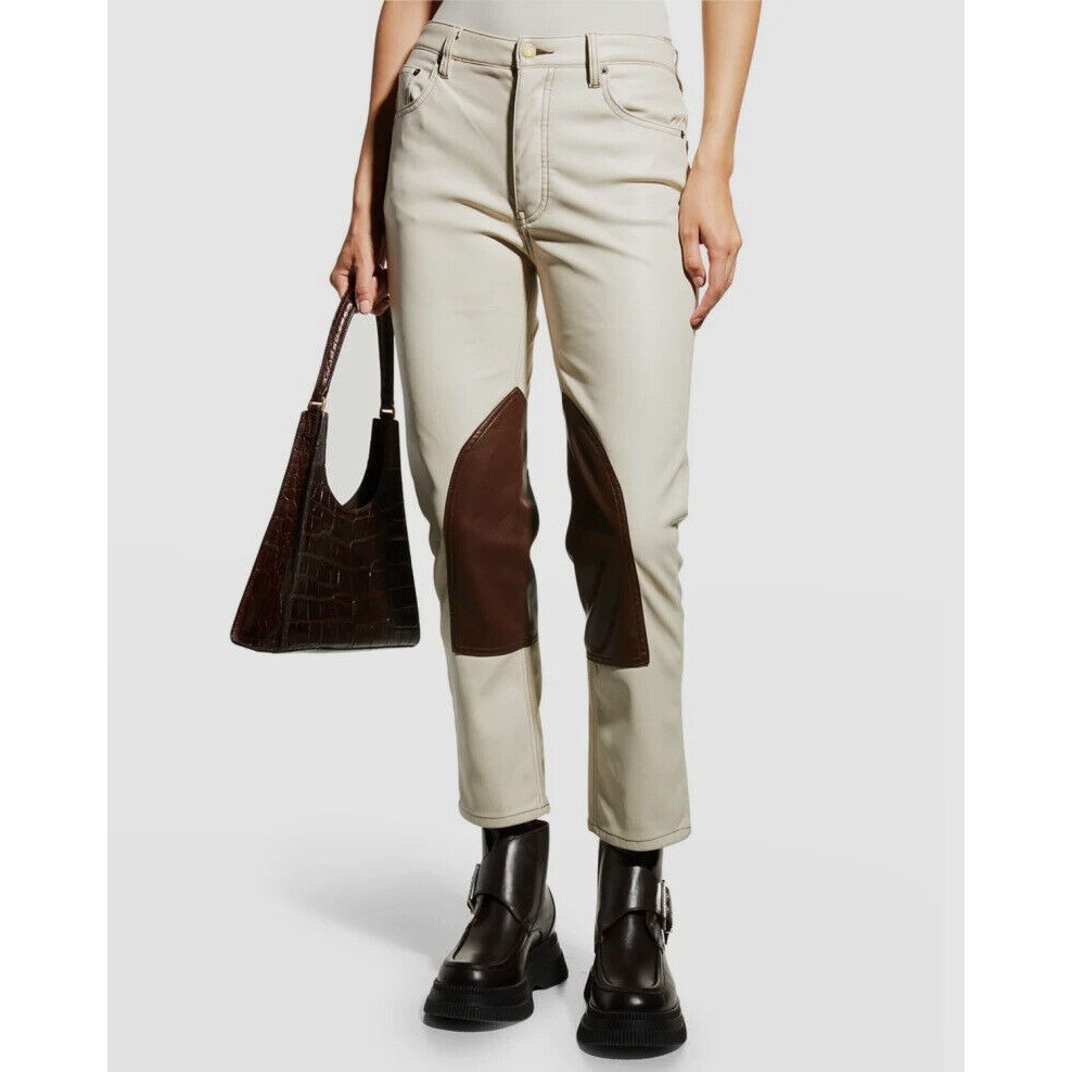 Nwt Still Here New York Tate Recycled Vegan Leather Jeans Size 26 — image 2 of 8